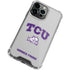 Texas Christian University Horned Frogs Logo Print iPhone 14 Pro Clear Case